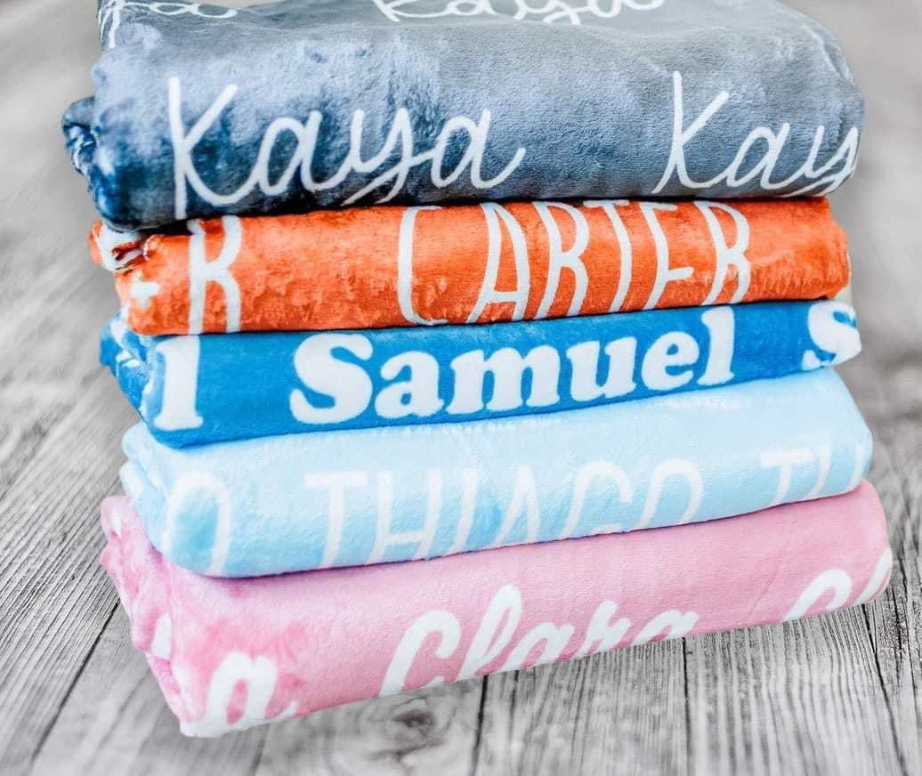 Personalized Name Blanket. ENDS: 11/23 @ 8 PM.